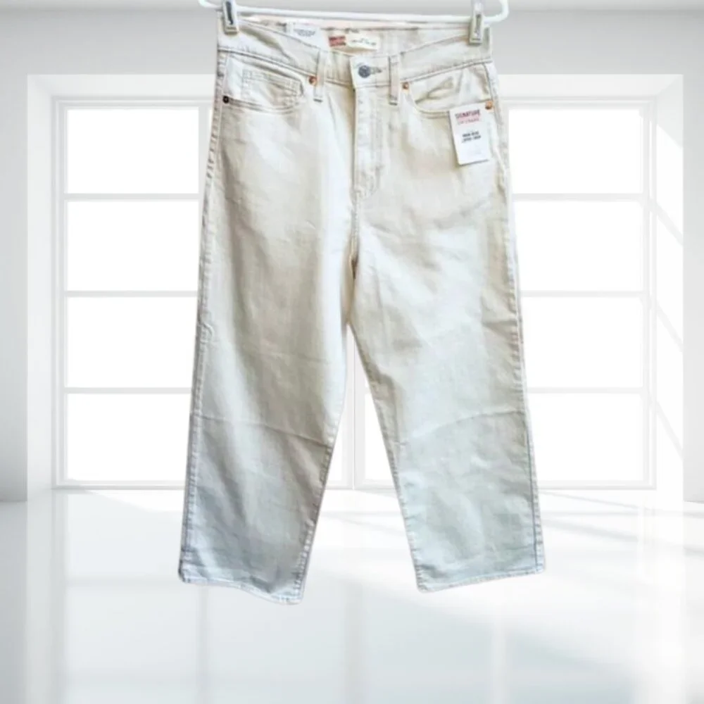 Levi’s Signature Heritage High Rise Loose Crop Jeans Women’s Size 4 / W27 NWT - Picture 2 of 9